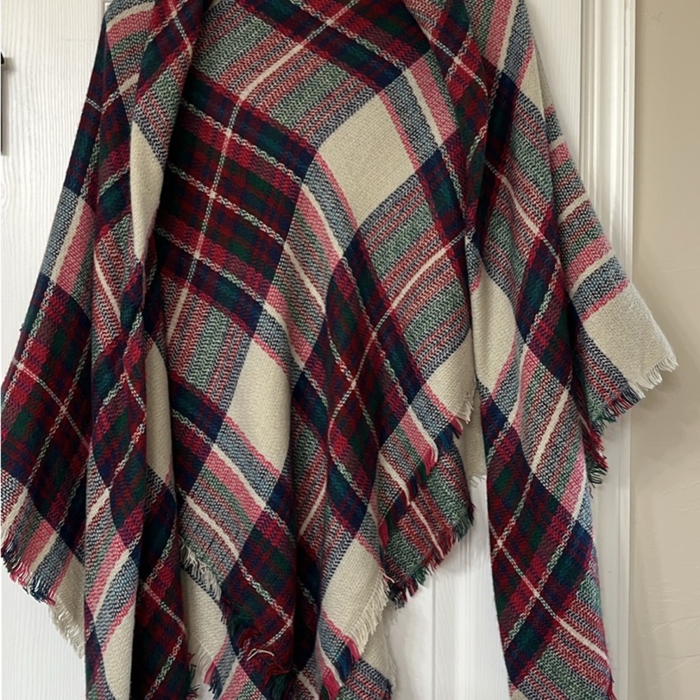 Plaid Blanket Scarf